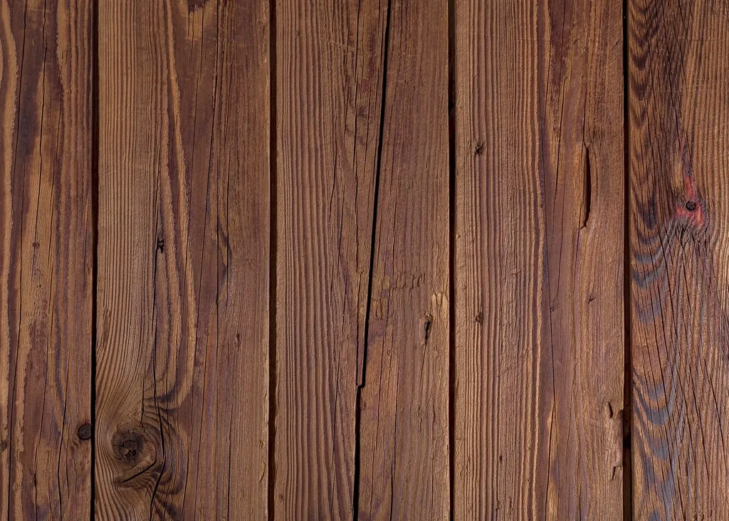 Rustic vertical wood plank texture, medium brown
